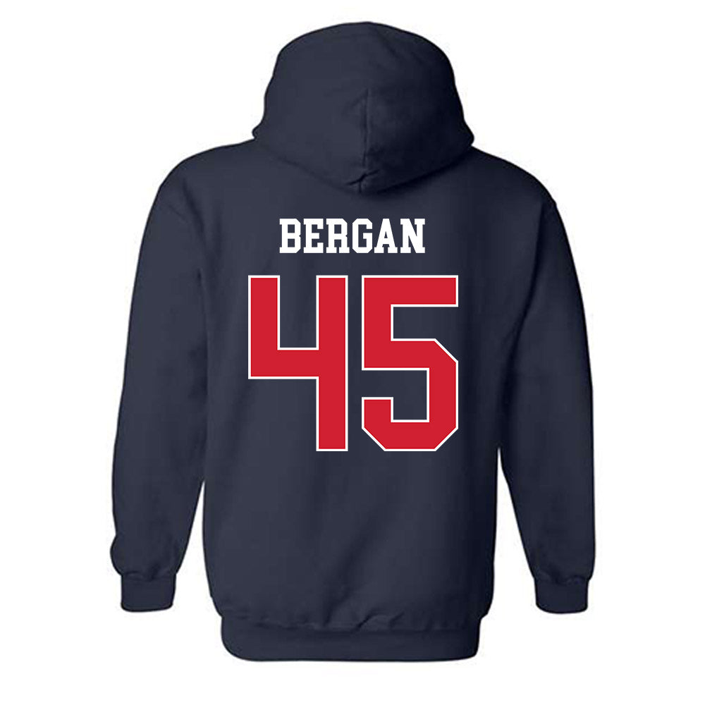 Gonzaga - NCAA Baseball : Ethan Bergan - Sports Shersey Hooded Sweatshirt-1