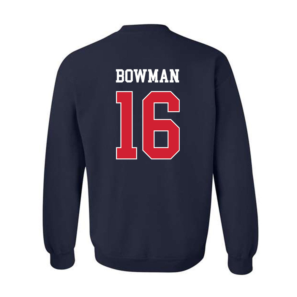 Gonzaga - NCAA Baseball : Zach Bowman - Sports Shersey Crewneck Sweatshirt-1