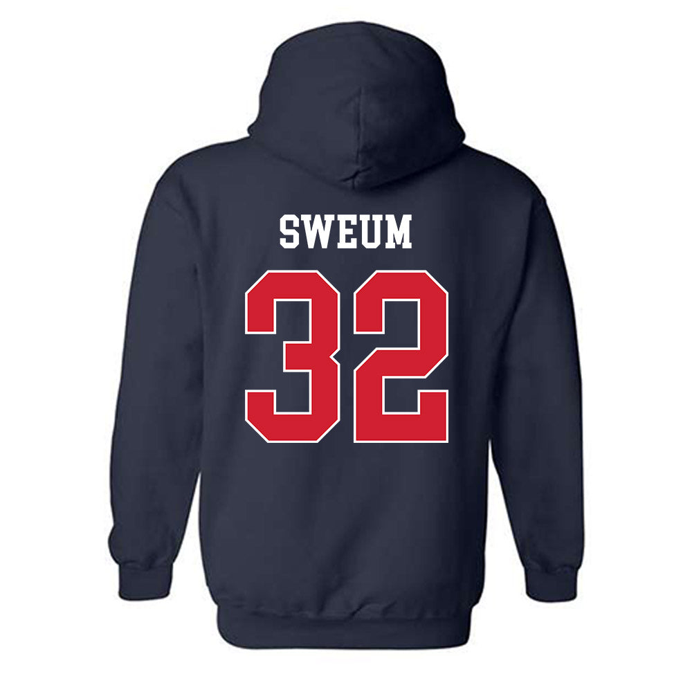 Gonzaga - NCAA Baseball : Karsten Sweum - Sports Shersey Hooded Sweatshirt-1