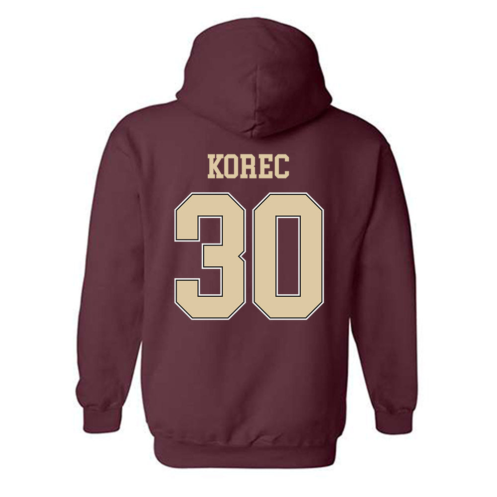 Boston College - NCAA Men's Ice Hockey : Jan Korec - Sports Shersey Hooded Sweatshirt-1