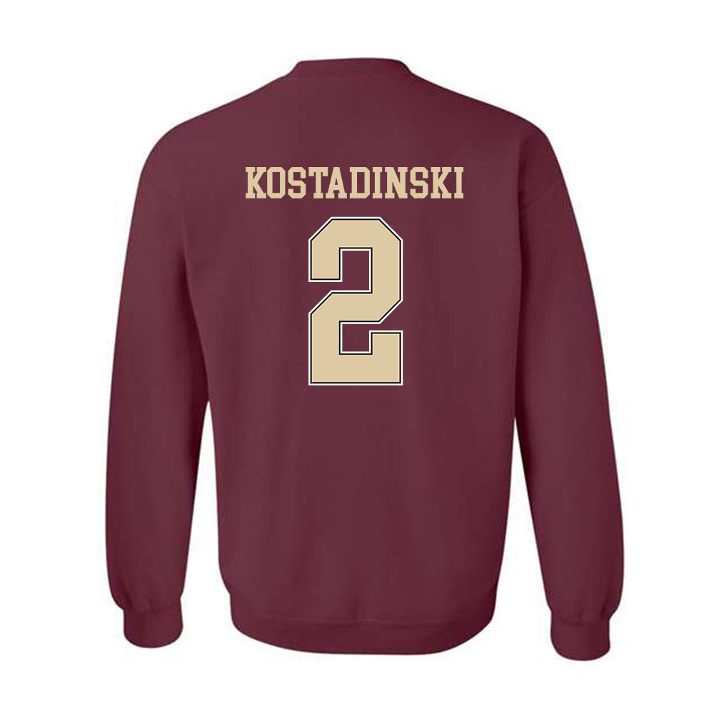 Boston College - NCAA Men's Ice Hockey : Kristian Kostadinski - Sports Shersey Crewneck Sweatshirt-1