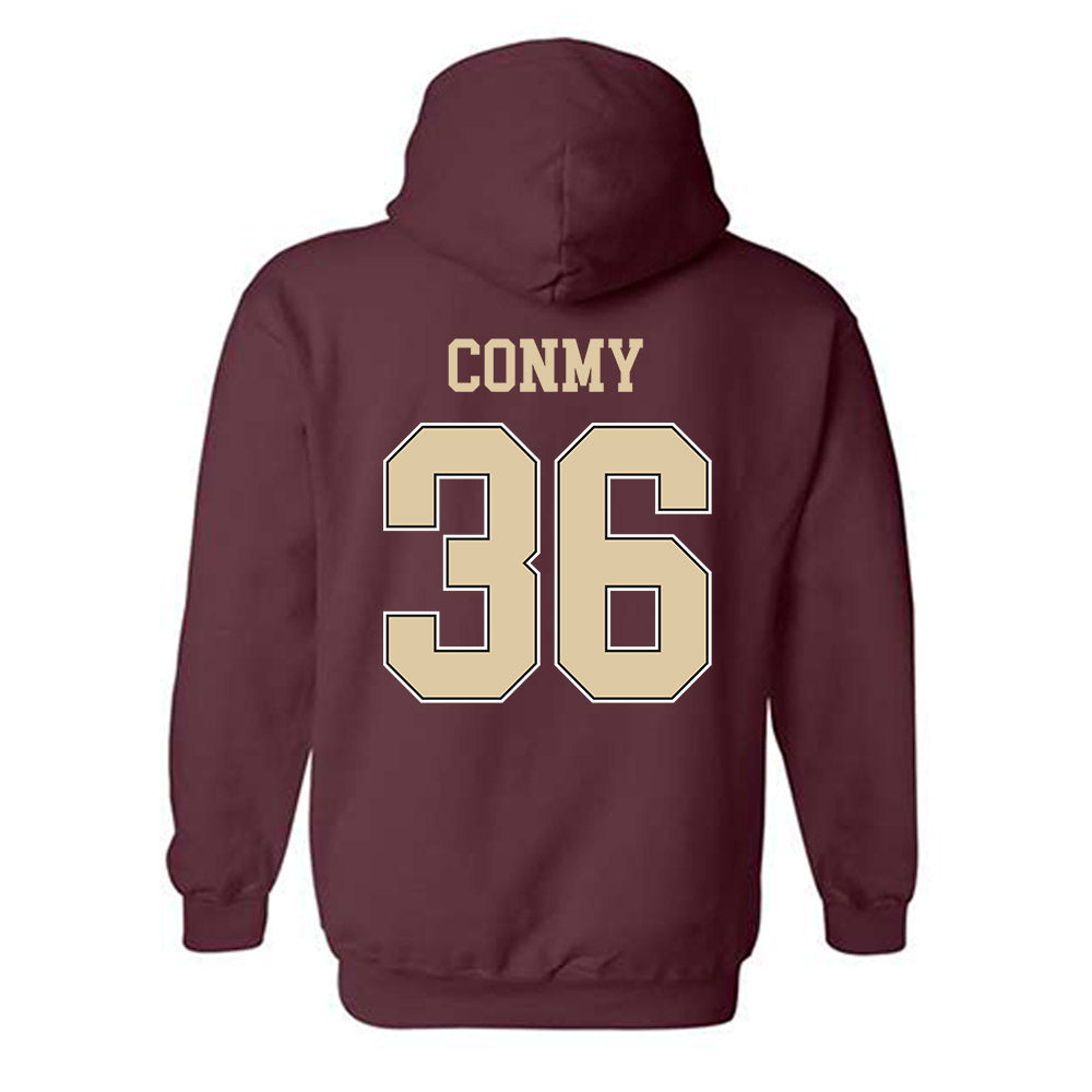 Boston College - NCAA Men's Ice Hockey : Ryan Conmy - Sports Shersey Hooded Sweatshirt-1