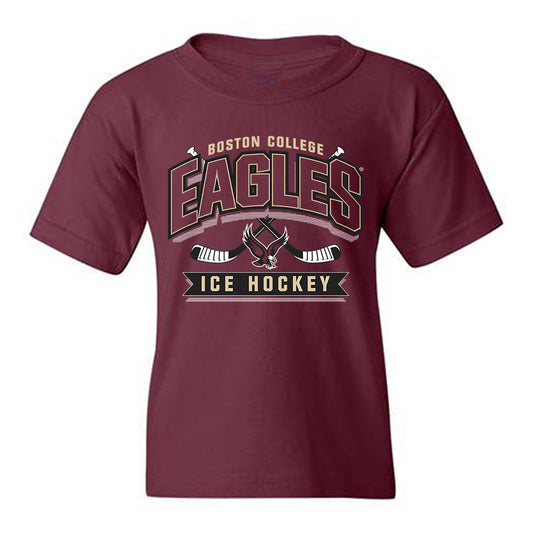 Boston College - NCAA Men's Ice Hockey : Luka Radivojevic - Sports Shersey Youth T-Shirt-0