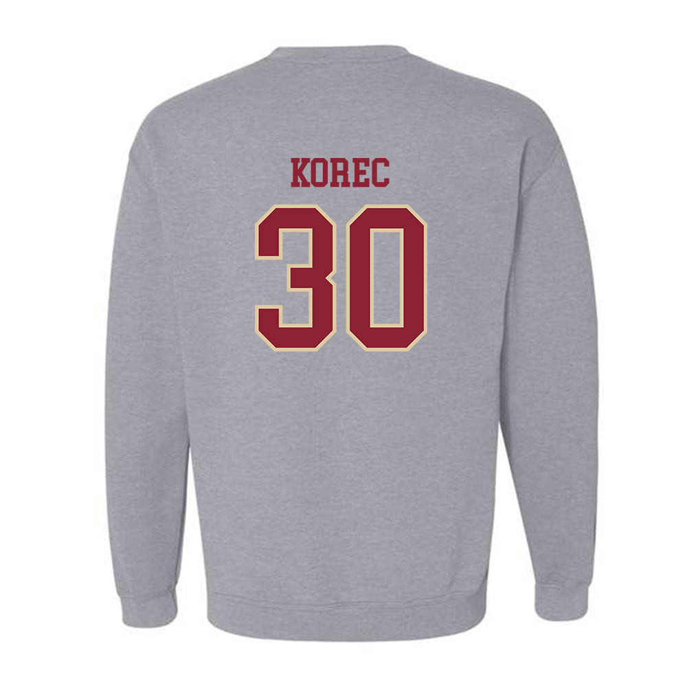 Boston College - NCAA Men's Ice Hockey : Jan Korec - Sports Shersey Crewneck Sweatshirt-1