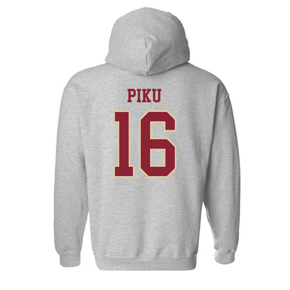 Boston College - NCAA Women's Ice Hockey : Tricia Piku - Sports Shersey Hooded Sweatshirt-1