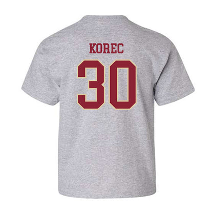 Boston College - NCAA Men's Ice Hockey : Jan Korec - Sports Shersey Youth T-Shirt-1