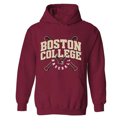 Boston College - NCAA Baseball : John Mass - Hooded Sweatshirt Sports Shersey-0