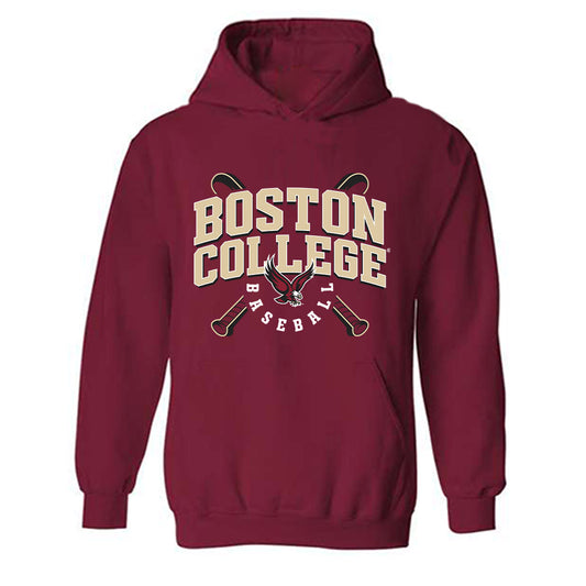 Boston College - NCAA Baseball : Champ Davis - Hooded Sweatshirt Sports Shersey-0