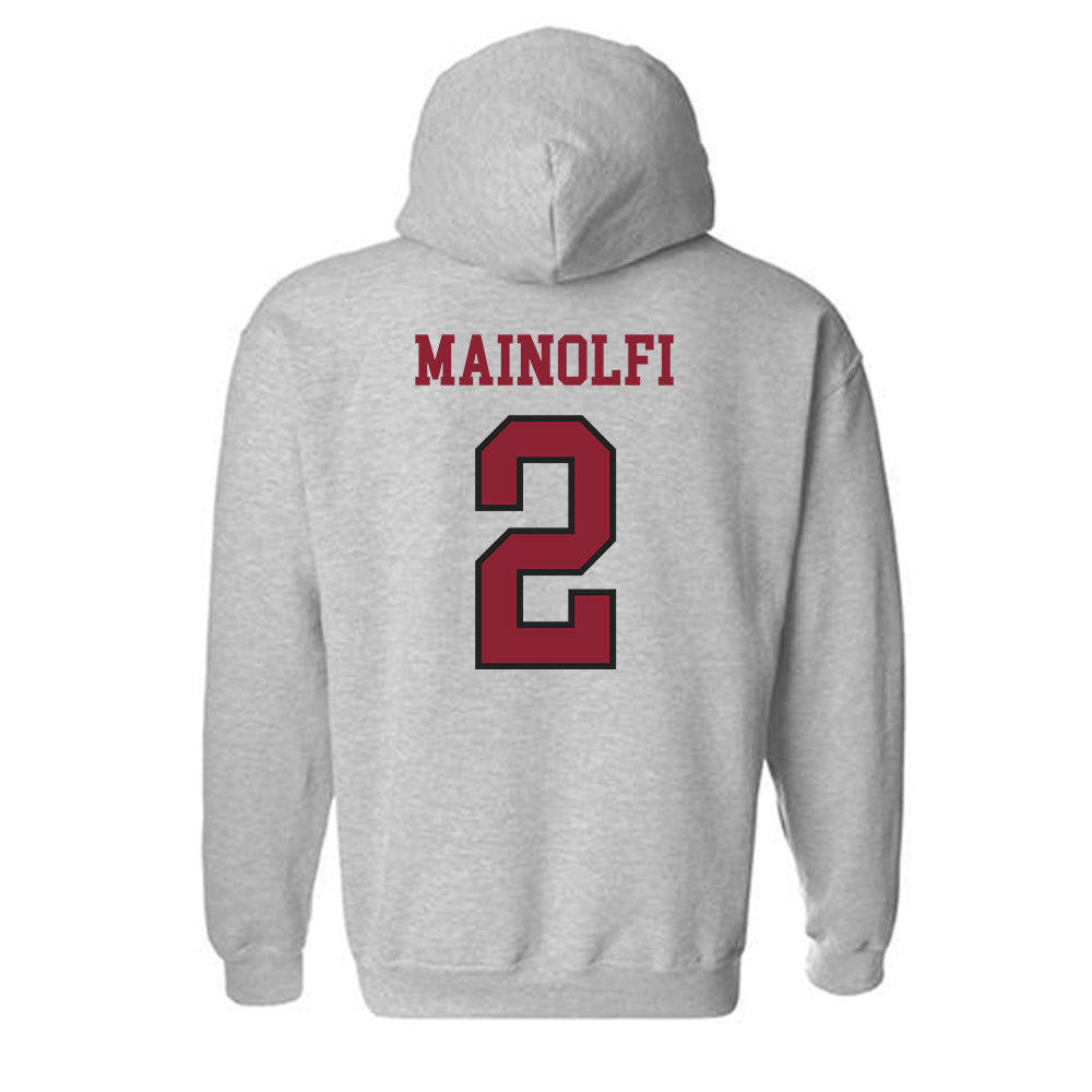 Boston College - NCAA Baseball : Ty Mainolfi - Hooded Sweatshirt-1