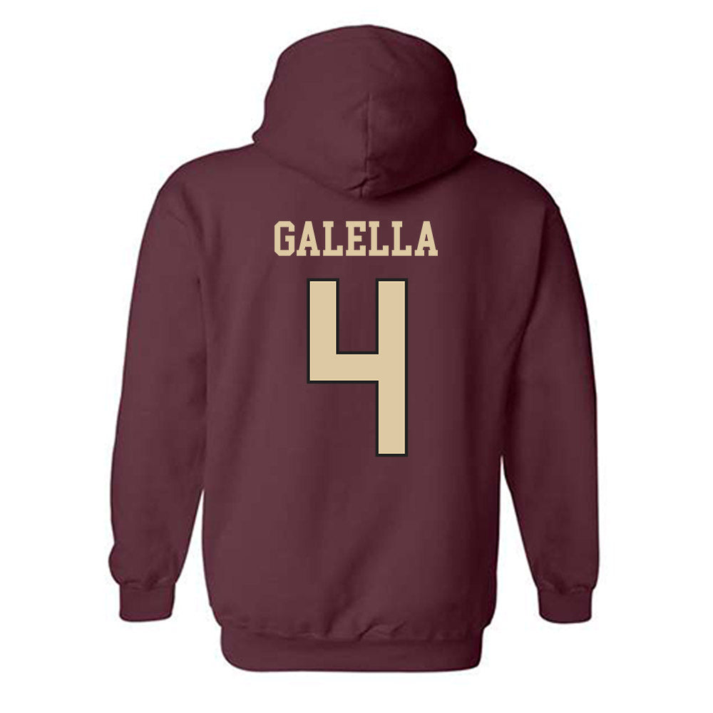 Boston College - NCAA Softball : Mia Galella - Sports Shersey Hooded Sweatshirt-1