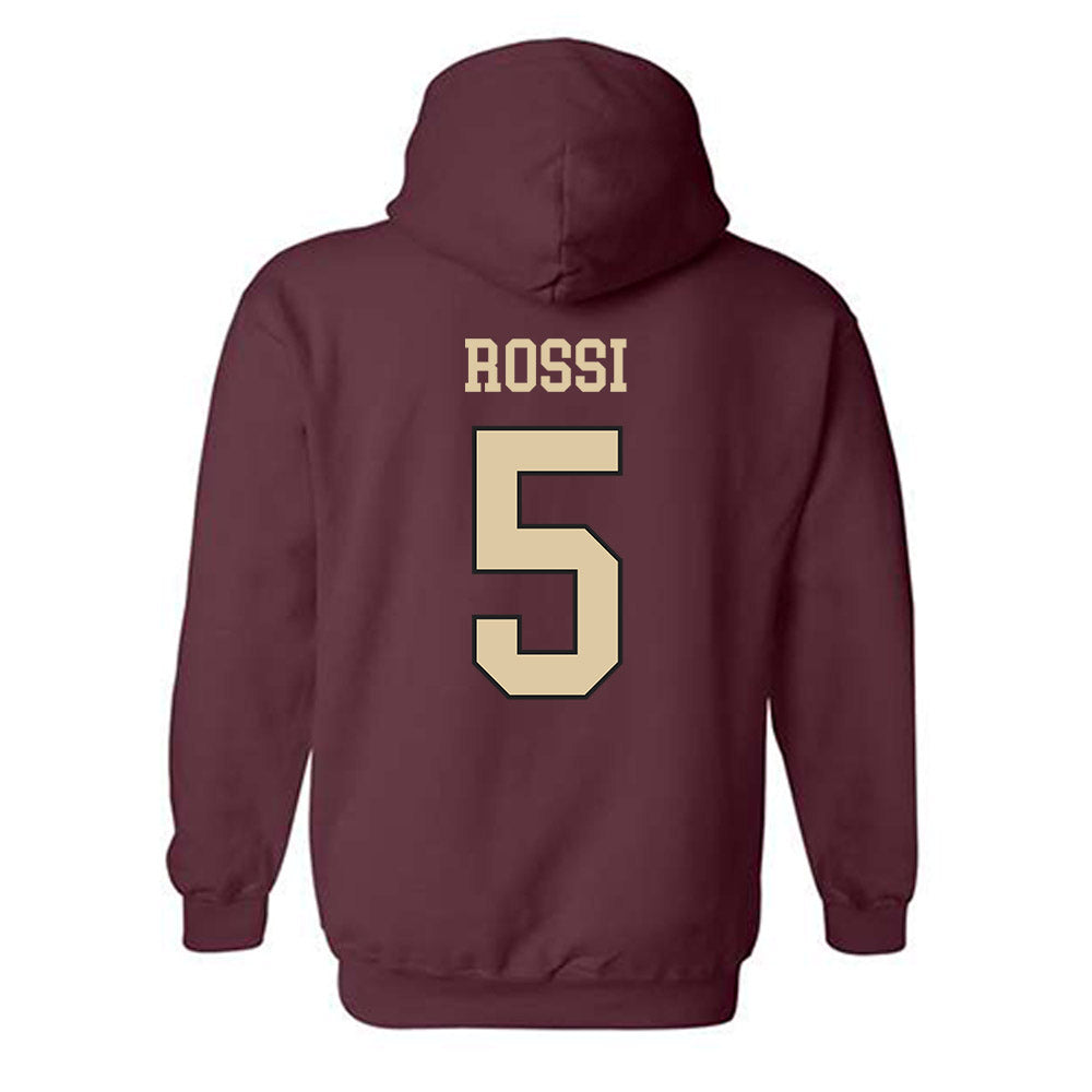 Boston College - NCAA Softball : Alyx Rossi - Sports Shersey Hooded Sweatshirt-1