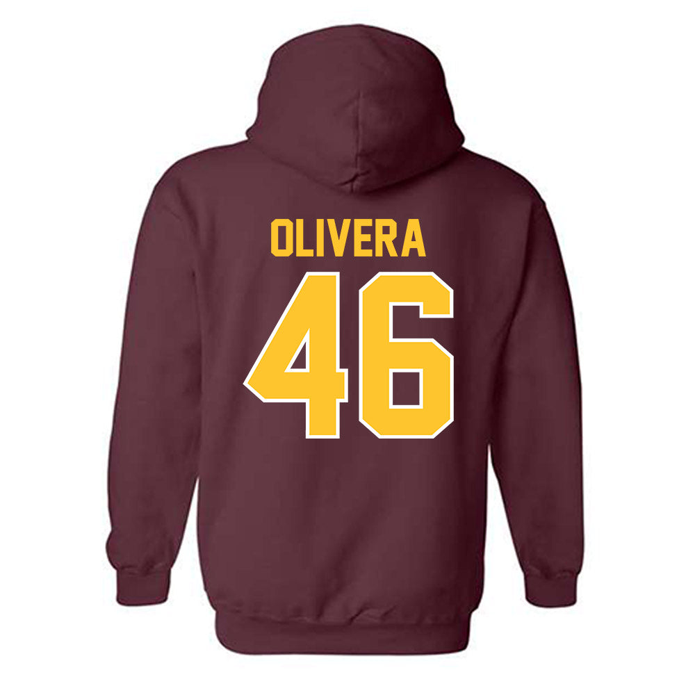 Arizona State - NCAA Baseball : Brandon Olivera - Sports Shersey Hooded Sweatshirt-1