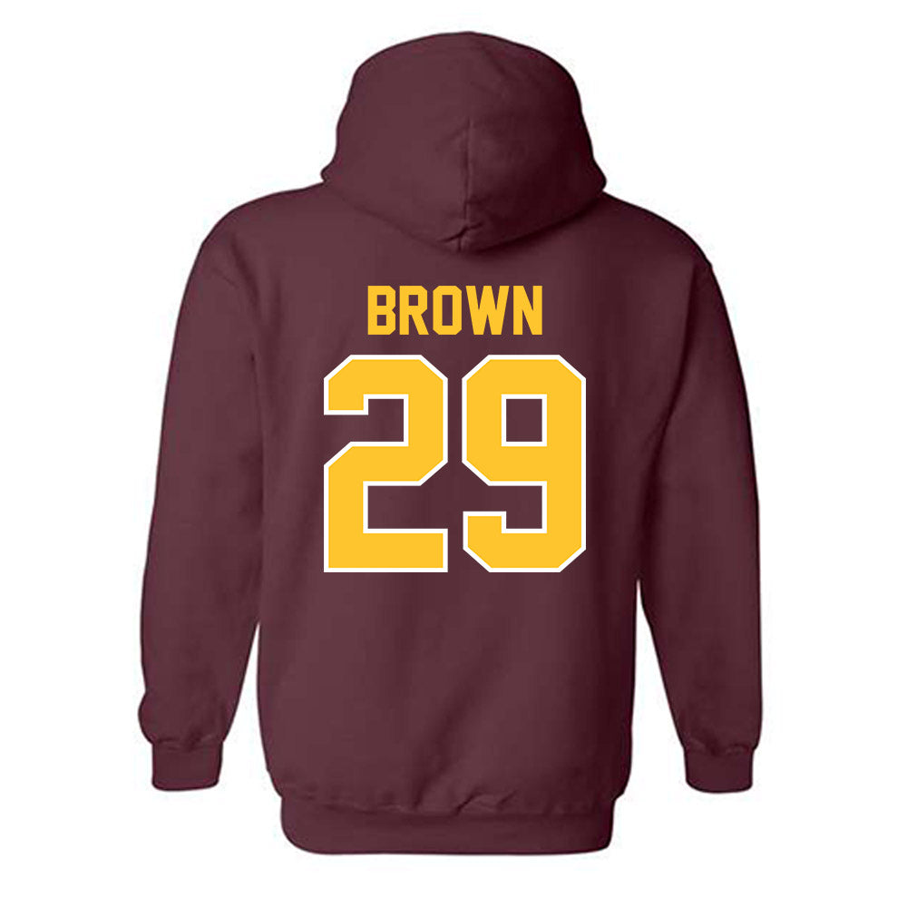 Arizona State - NCAA Baseball : Tommy Brown - Sports Shersey Hooded Sweatshirt-1