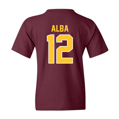 Arizona State - NCAA Baseball : Jaden Alba - Sports Shersey Youth T-Shirt-1