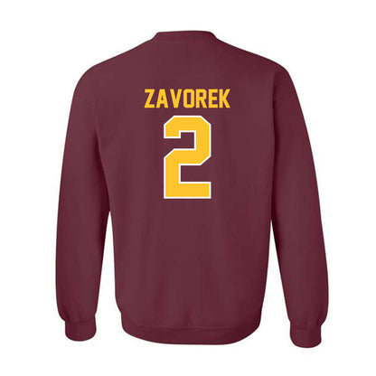 Arizona State - NCAA Baseball : Beckett Zavorek - Sports Shersey Crewneck Sweatshirt-1