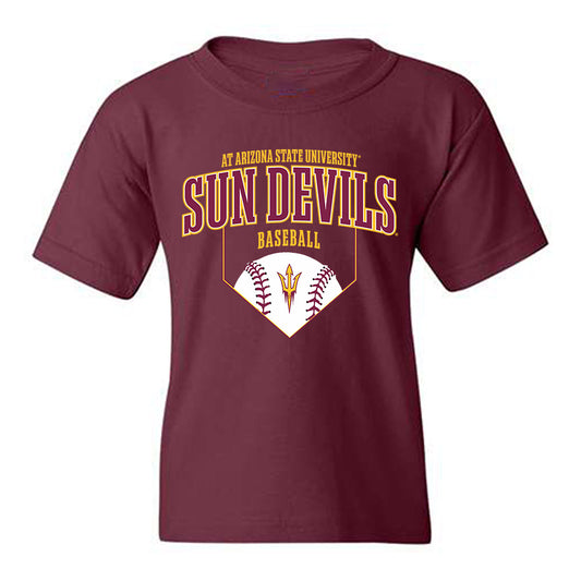Arizona State - NCAA Baseball : Tommy Brown - Sports Shersey Youth T-Shirt-0