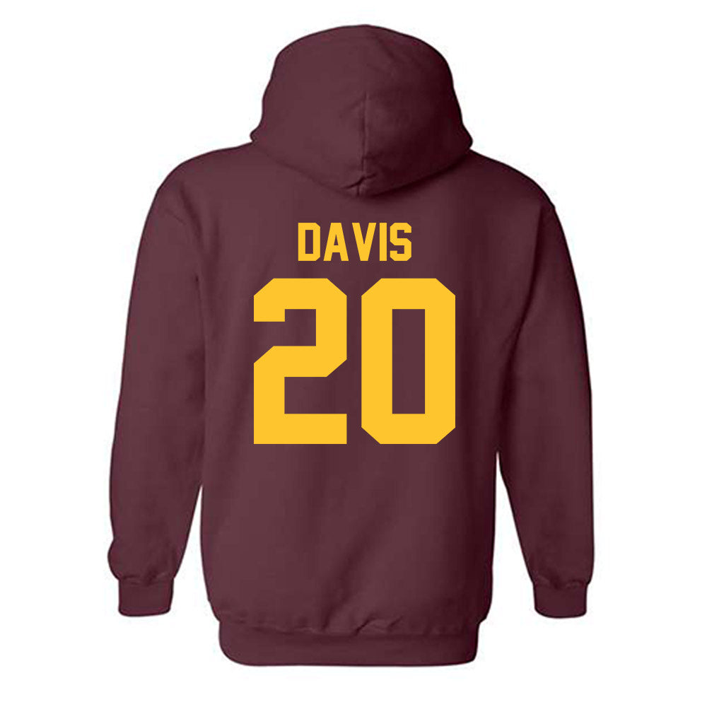 Arizona State - NCAA Softball : Takyla Davis - Sports Shersey Hooded Sweatshirt-1