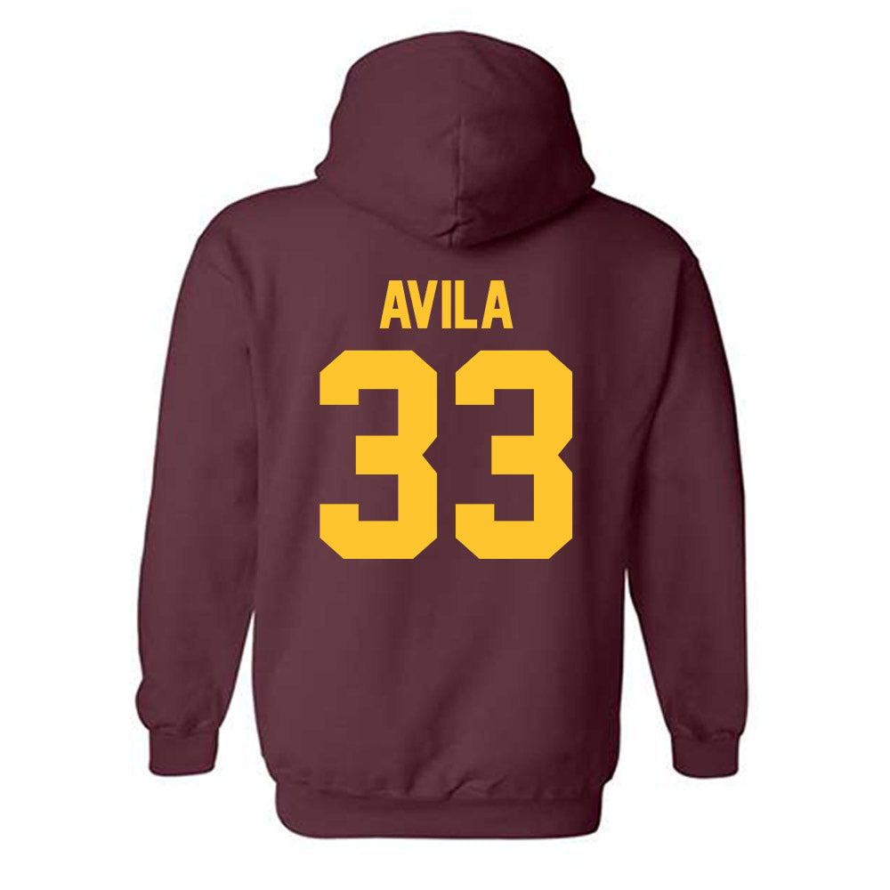 Arizona State - NCAA Softball : Yazzy Avila - Sports Shersey Hooded Sweatshirt-1