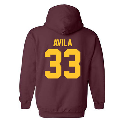 Arizona State - NCAA Softball : Yazzy Avila - Sports Shersey Hooded Sweatshirt-1