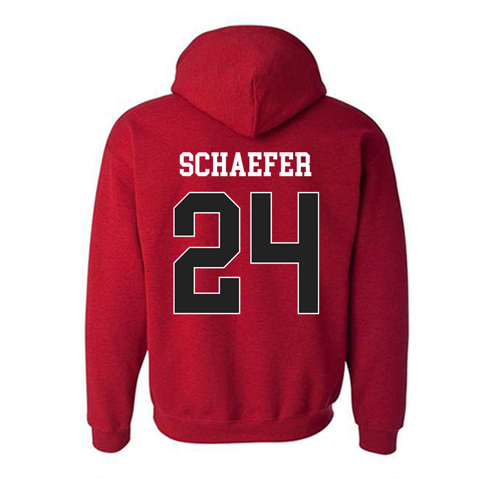 Arkansas - NCAA Baseball : Landon Schaefer - Sports Shersey Hooded Sweatshirt-1