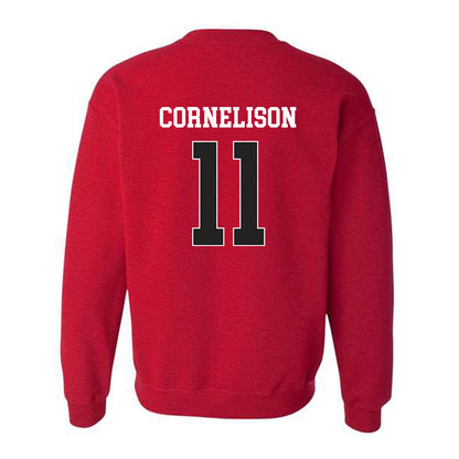 Arkansas - NCAA Baseball : Luke Cornelison - Sports Shersey Crewneck Sweatshirt-1