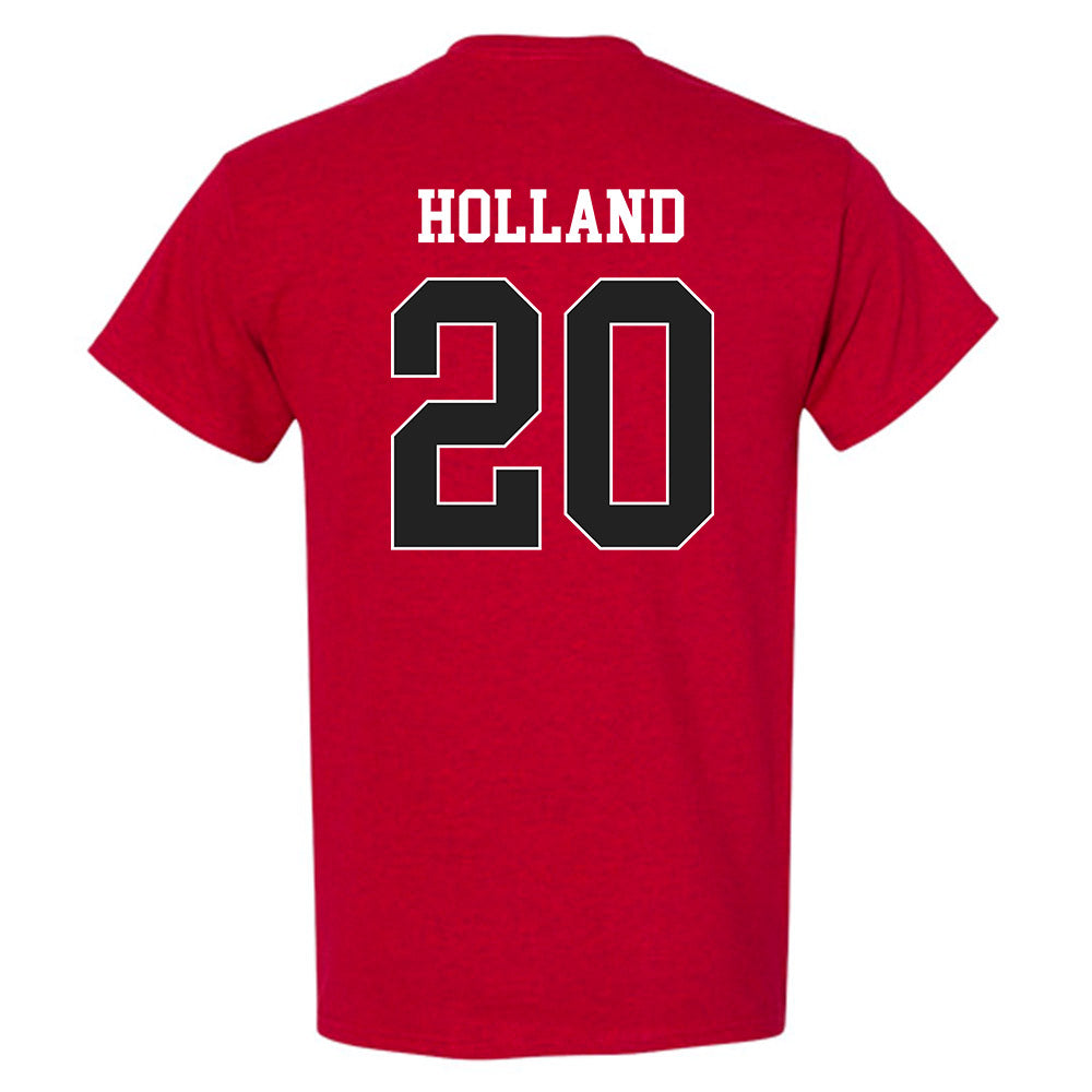 Arkansas - NCAA Baseball : Max Holland - Sports Shersey T-Shirt-1