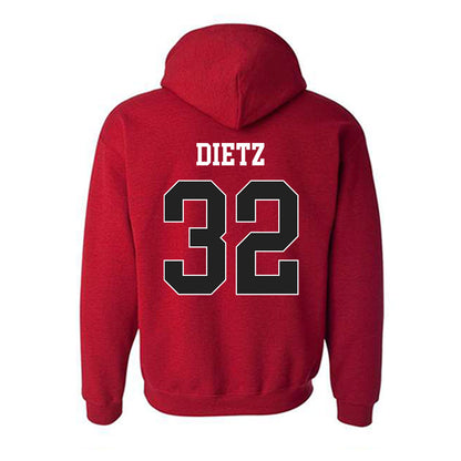Arkansas - NCAA Baseball : Hunter Dietz - Sports Shersey Hooded Sweatshirt