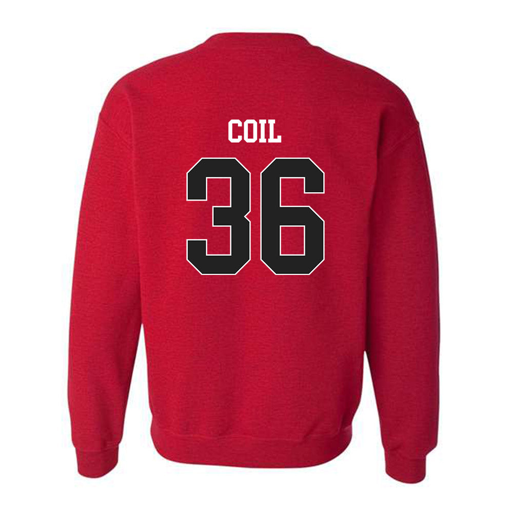 Arkansas - NCAA Baseball : Parker Coil - Sports Shersey Crewneck Sweatshirt-1