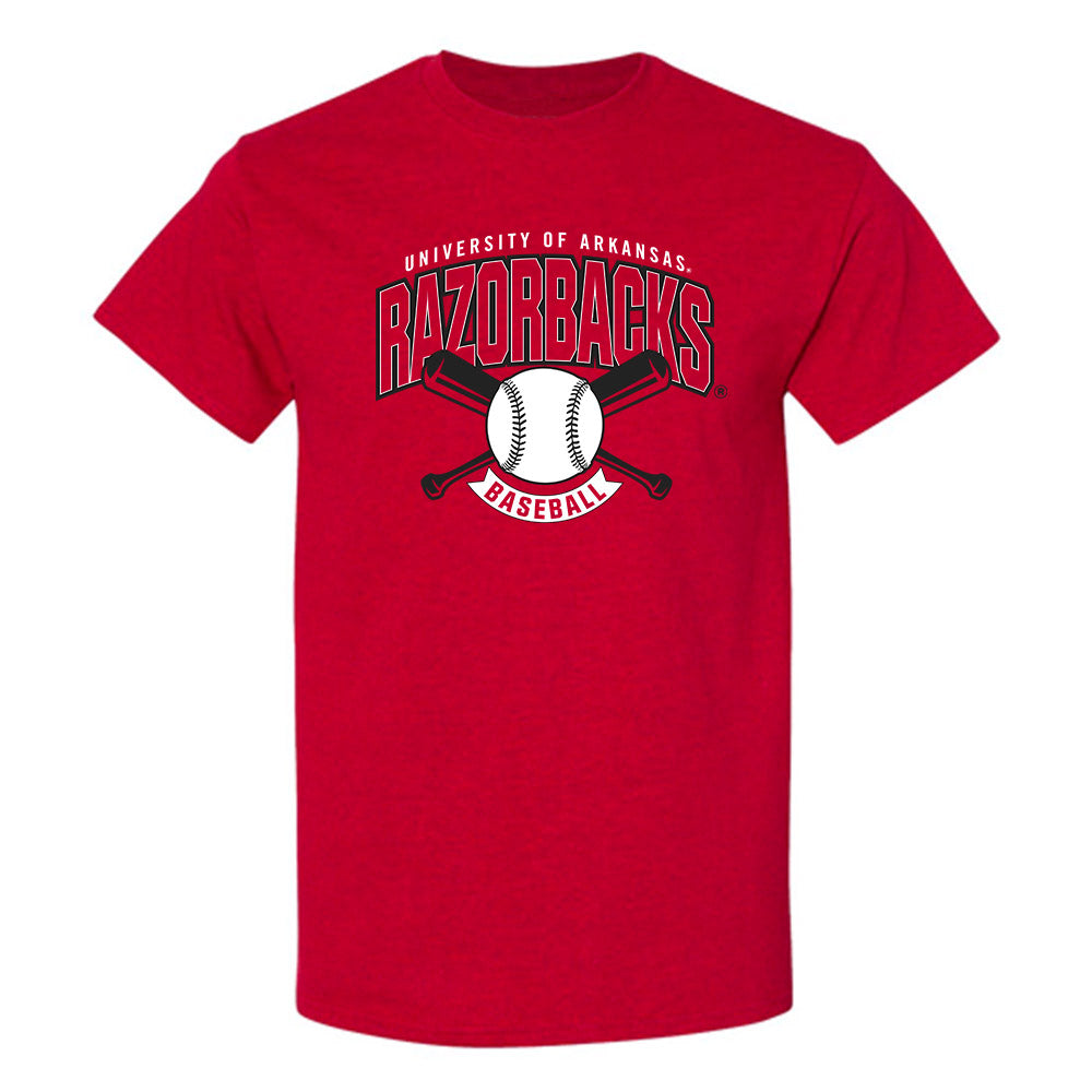 Arkansas - NCAA Baseball : Max Holland - Sports Shersey T-Shirt-0