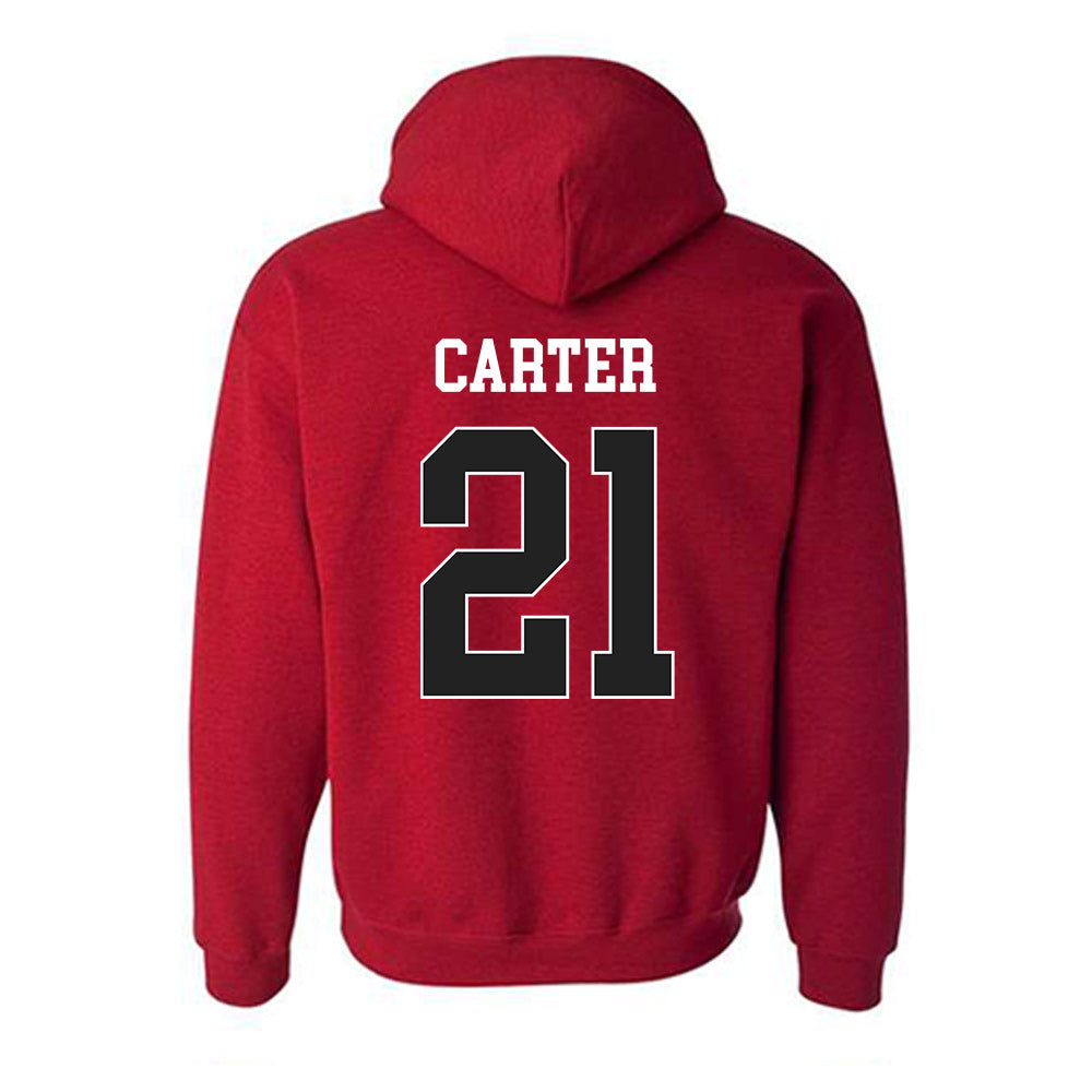 Arkansas - NCAA Softball : Ava Carter - Sports Shersey Hooded Sweatshirt-1