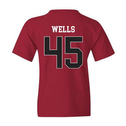 Arkansas - NCAA Softball : Jayden Wells - Youth T-Shirt Sports Shersey