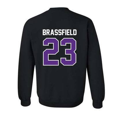 TCU - NCAA Baseball : Mason Brassfield - Sports Shersey Crewneck Sweatshirt-1