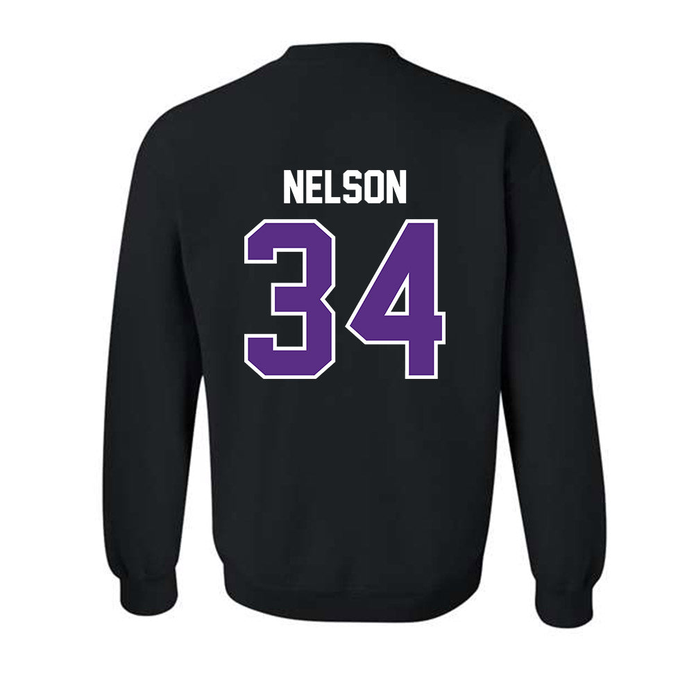 TCU - NCAA Baseball : Cade Nelson - Sports Shersey Crewneck Sweatshirt-1