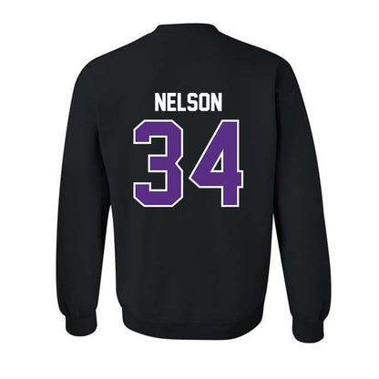 TCU - NCAA Baseball : Cade Nelson - Sports Shersey Crewneck Sweatshirt-1