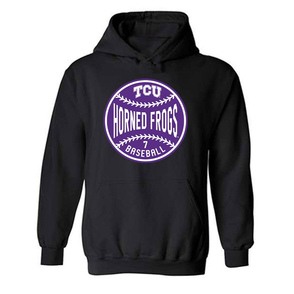TCU - NCAA Baseball : Cole Cramer - Sports Shersey Hooded Sweatshirt-0