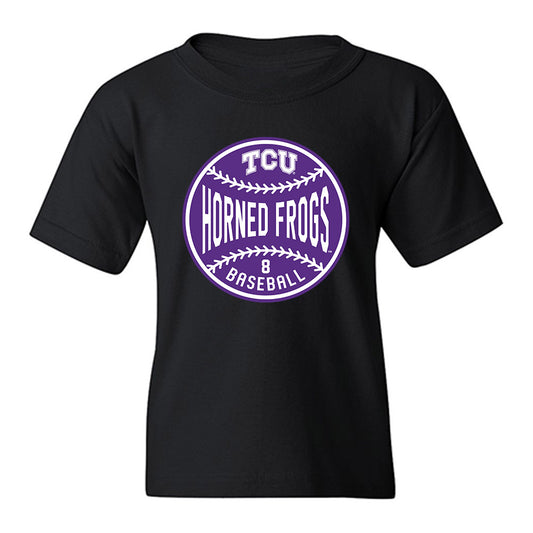 TCU - NCAA Baseball : Lane Hutchinson - Sports Shersey Youth T-Shirt-0