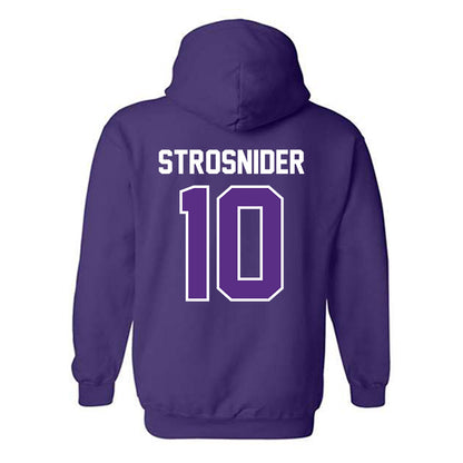 TCU - NCAA Baseball : Sawyer Strosnider - Sports Shersey Hooded Sweatshirt-1
