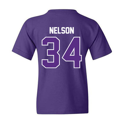 TCU - NCAA Baseball : Cade Nelson - Sports Shersey Youth T-Shirt-1