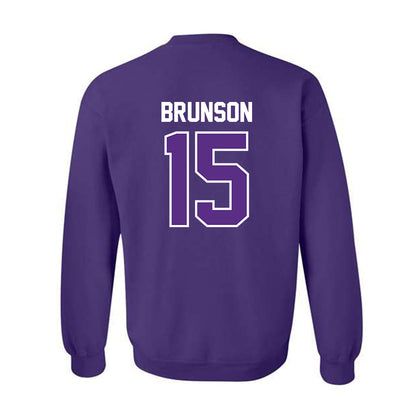 TCU - NCAA Baseball : Chase Brunson - Crewneck Sweatshirt Sports Shersey