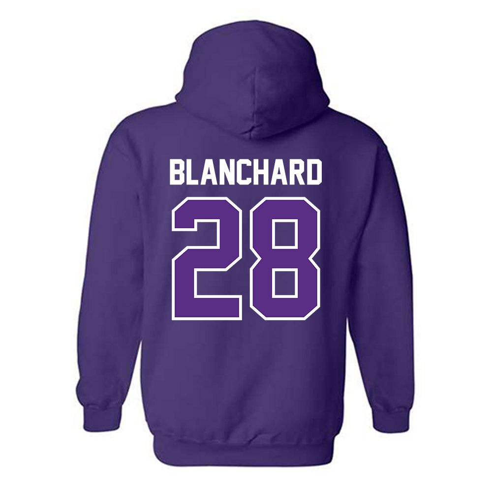 TCU - NCAA Baseball : Colin Blanchard - Sports Shersey Hooded Sweatshirt-1