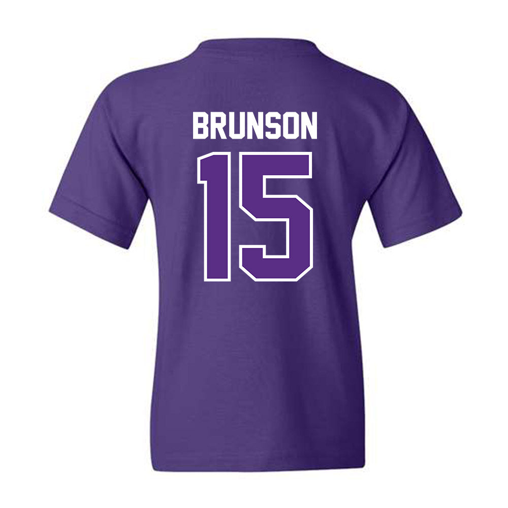 TCU - NCAA Baseball : Chase Brunson - Youth T-Shirt Sports Shersey