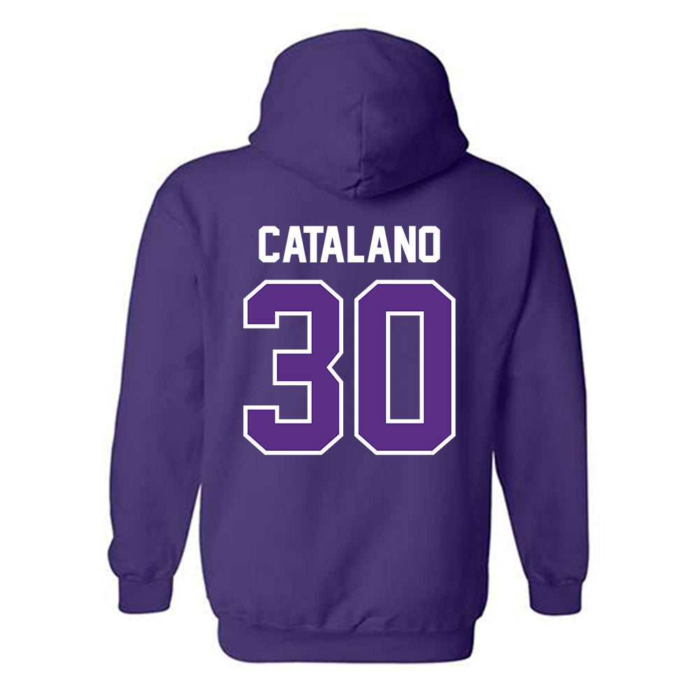 TCU - NCAA Baseball : Michael Catalano - Sports Shersey Hooded Sweatshirt-1
