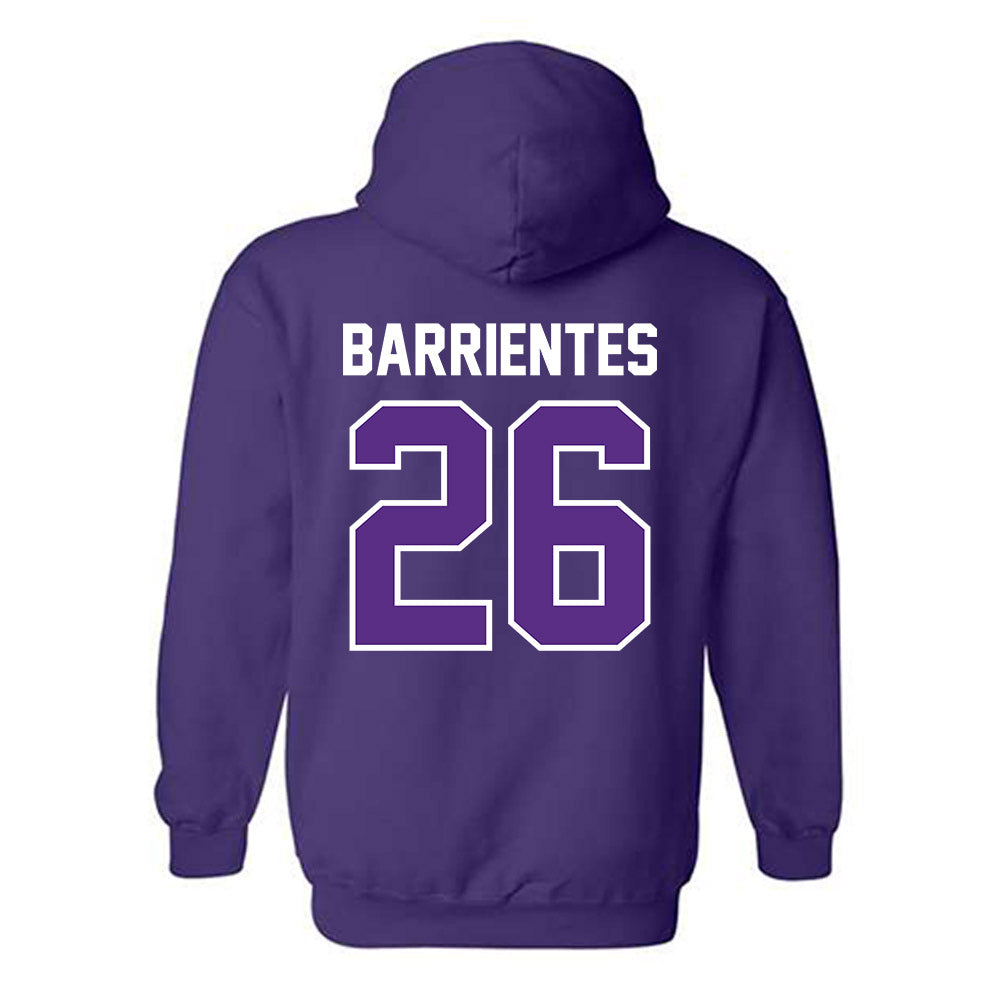 TCU - NCAA Baseball : Aiden Barrientes - Sports Shersey Hooded Sweatshirt-1