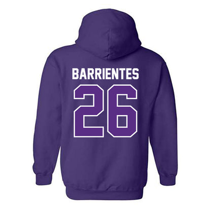 TCU - NCAA Baseball : Aiden Barrientes - Sports Shersey Hooded Sweatshirt-1
