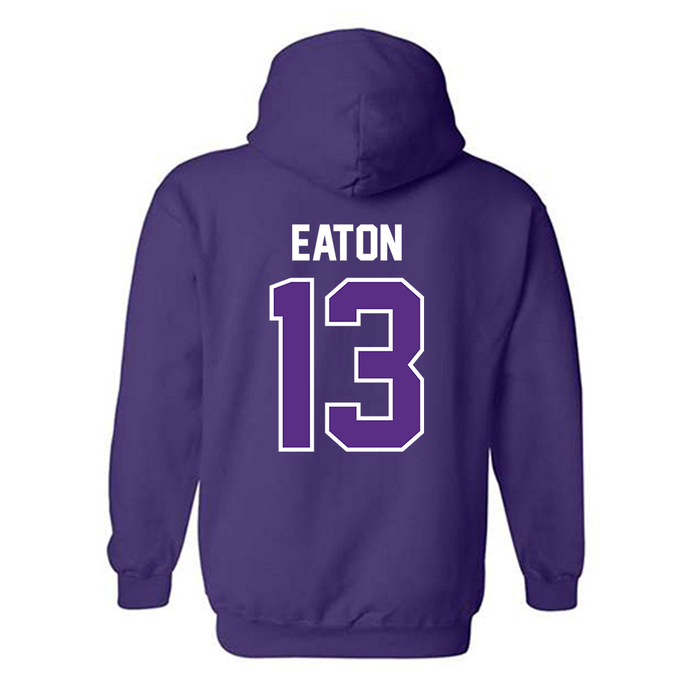 TCU - NCAA Baseball : Cole Eaton - Sports Shersey Hooded Sweatshirt-1
