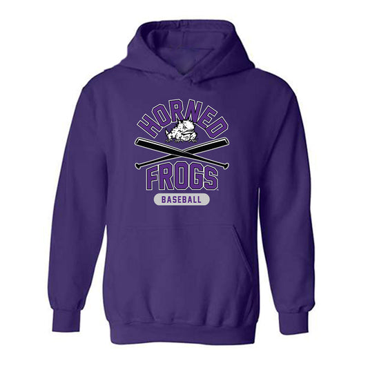 TCU - NCAA Baseball : Maverik Maddux - Sports Shersey Hooded Sweatshirt-0