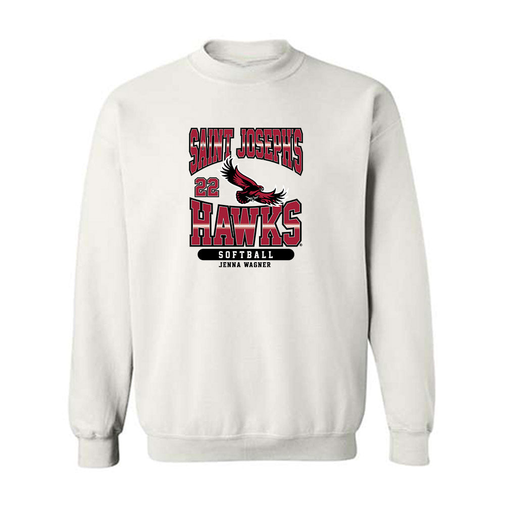 St. Joe's - NCAA Softball : Jenna Wagner - Sport Shersey Crewneck Sweatshirt-0