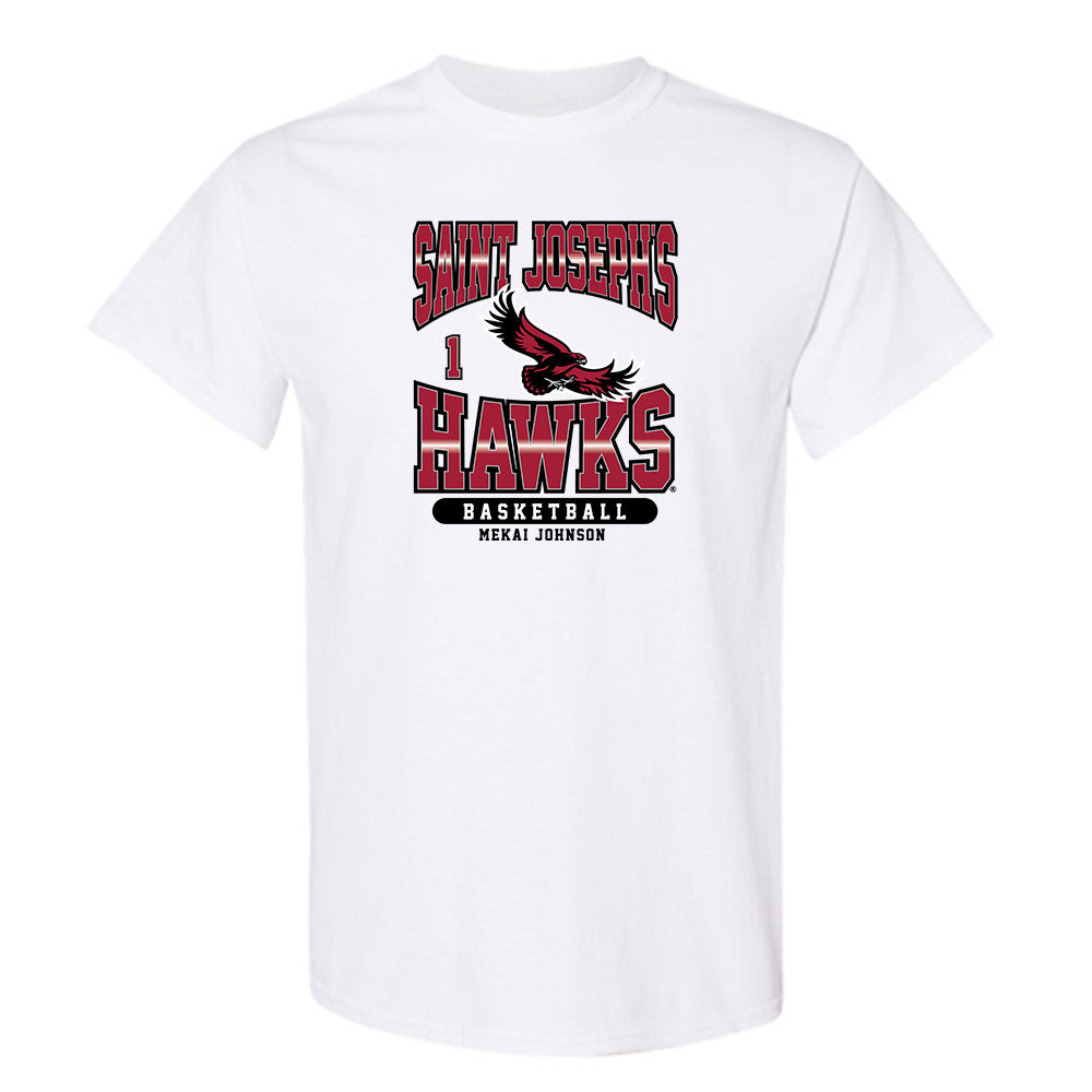St. Joe's - NCAA Men's Basketball : Mekai Johnson - Sport Shersey T-Shirt-0