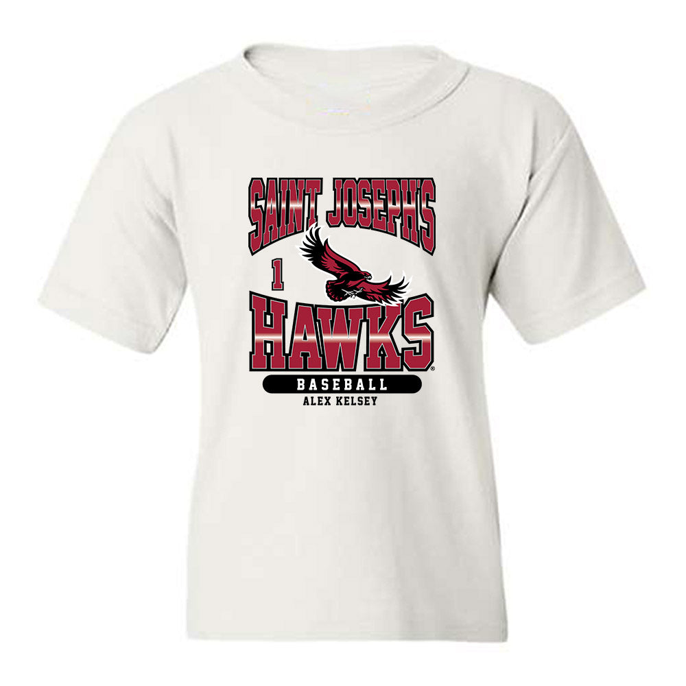 St. Joe's - NCAA Baseball : Alex Kelsey - Sport Shersey Youth T-Shirt-0