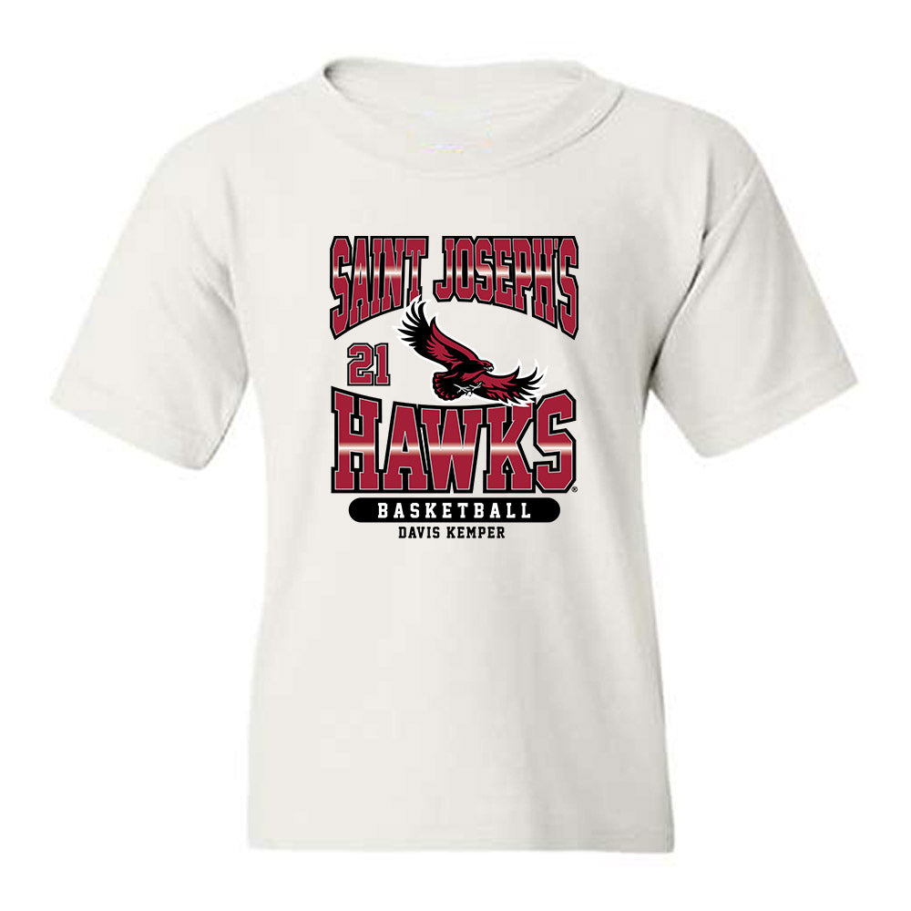 St. Joe's - NCAA Men's Basketball : Davis Kemper - Sport Shersey Youth T-Shirt-0